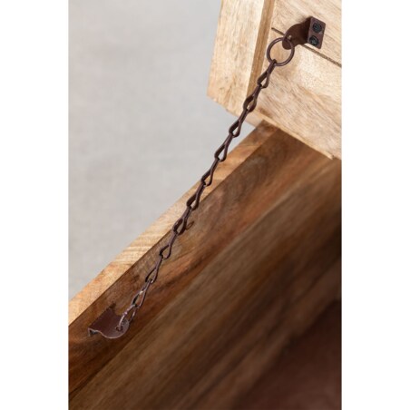 Stolik kawowy z drewna mango ze schowkiem Elei