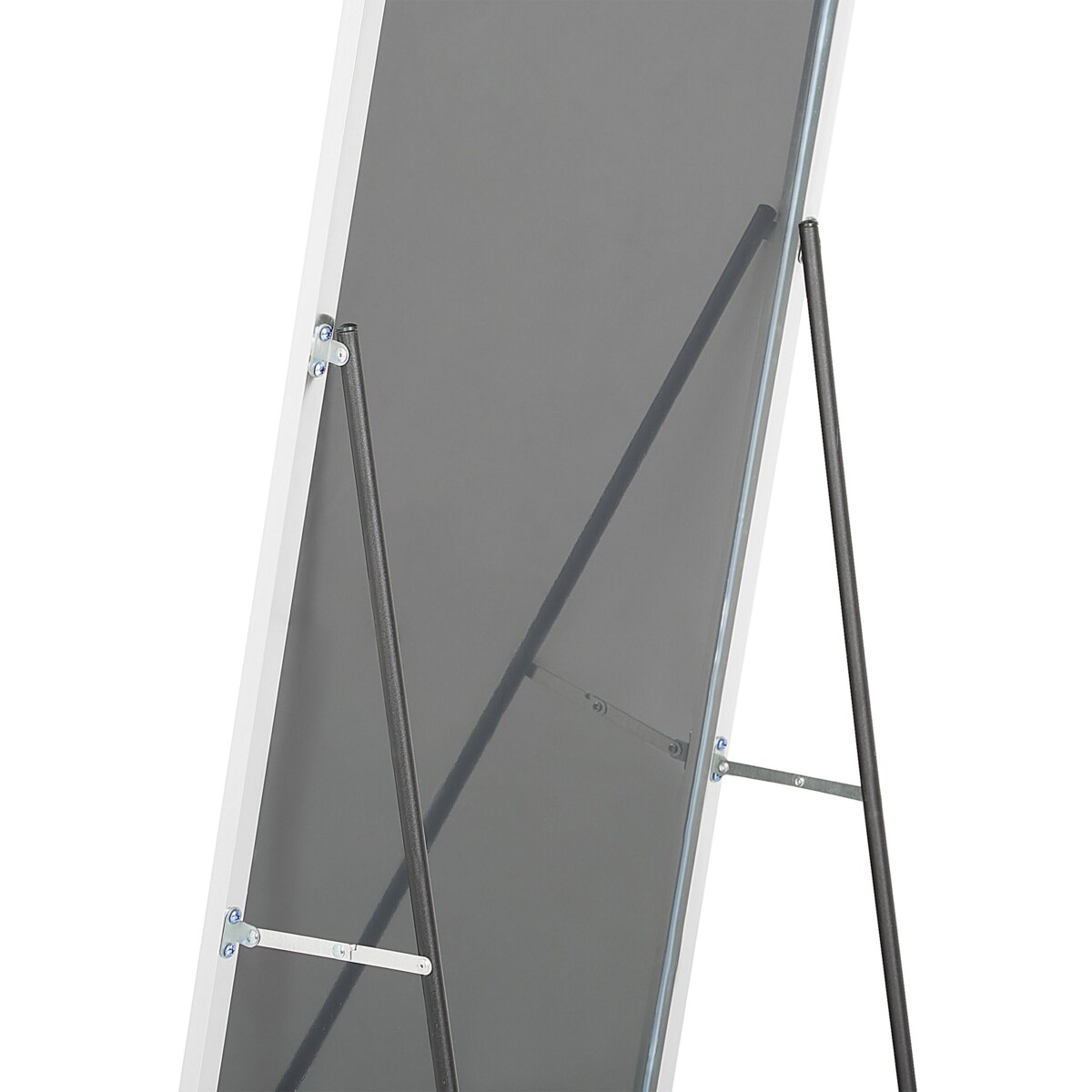 Lustro stojące 50 x 156 cm srebrne BEAUVAIS