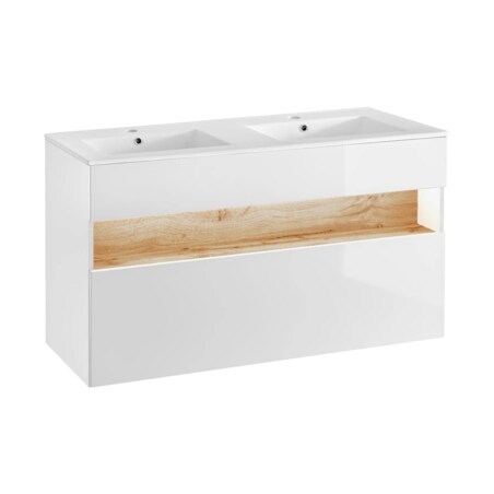 Szafka pod umywalkę BAHAMA 854 120 cm biała