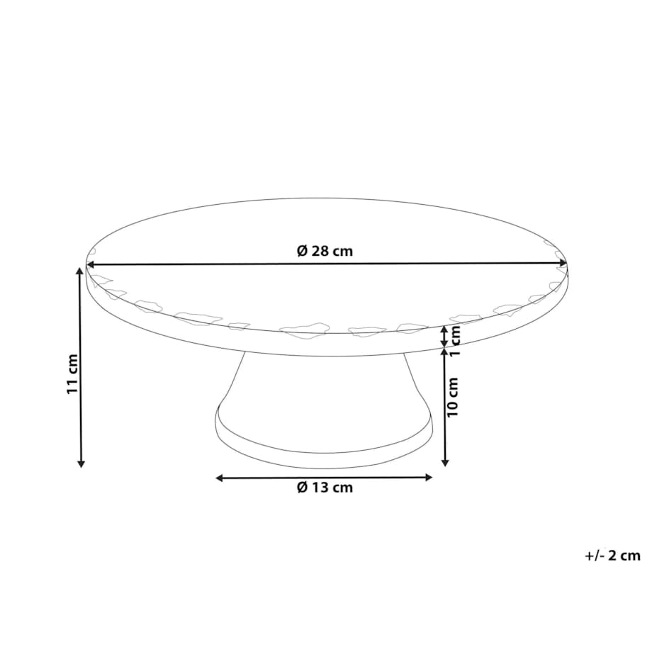 Patera marmurowa złoto-biała GREWENA