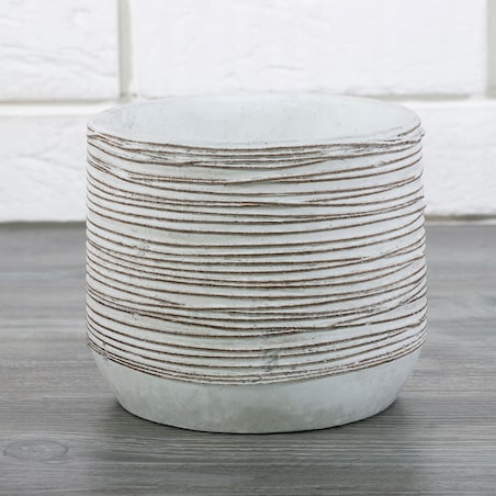 DONICA SKROCK betonowa biała śr. 14cm