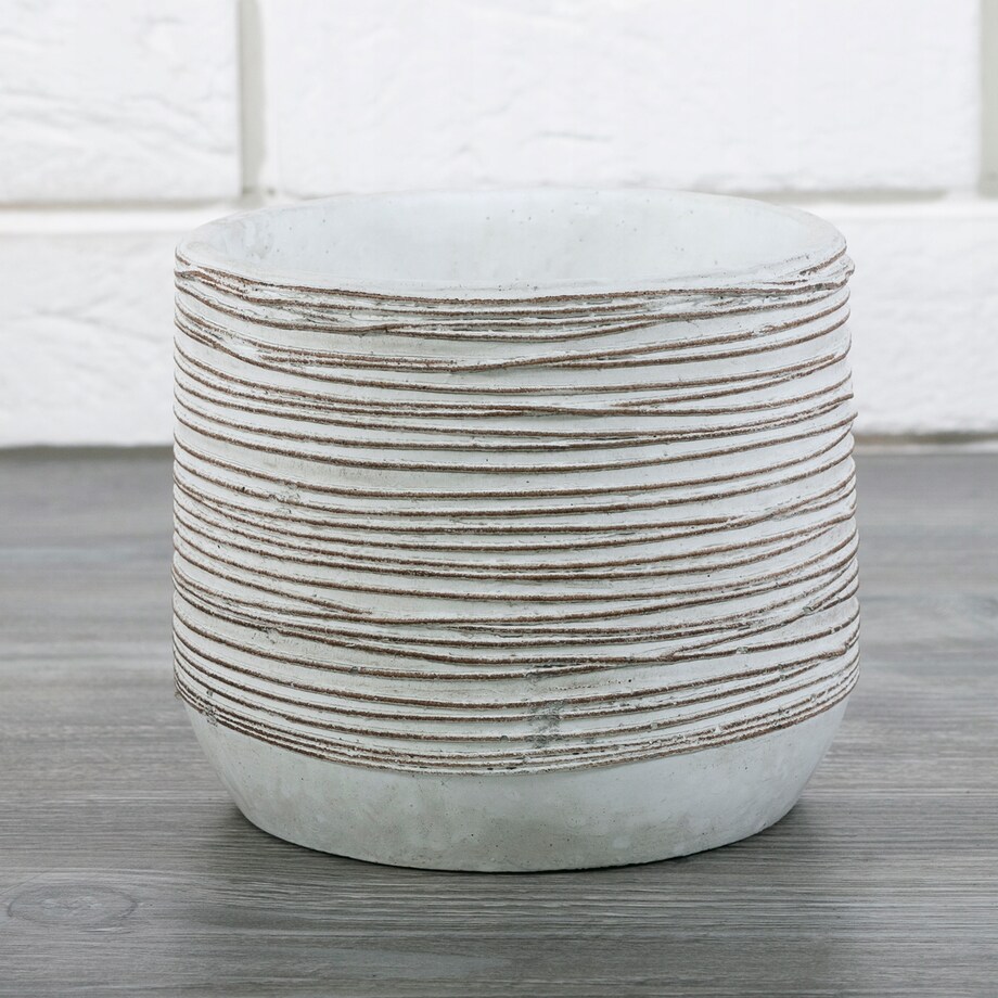 DONICA SKROCK betonowa biała śr. 14cm