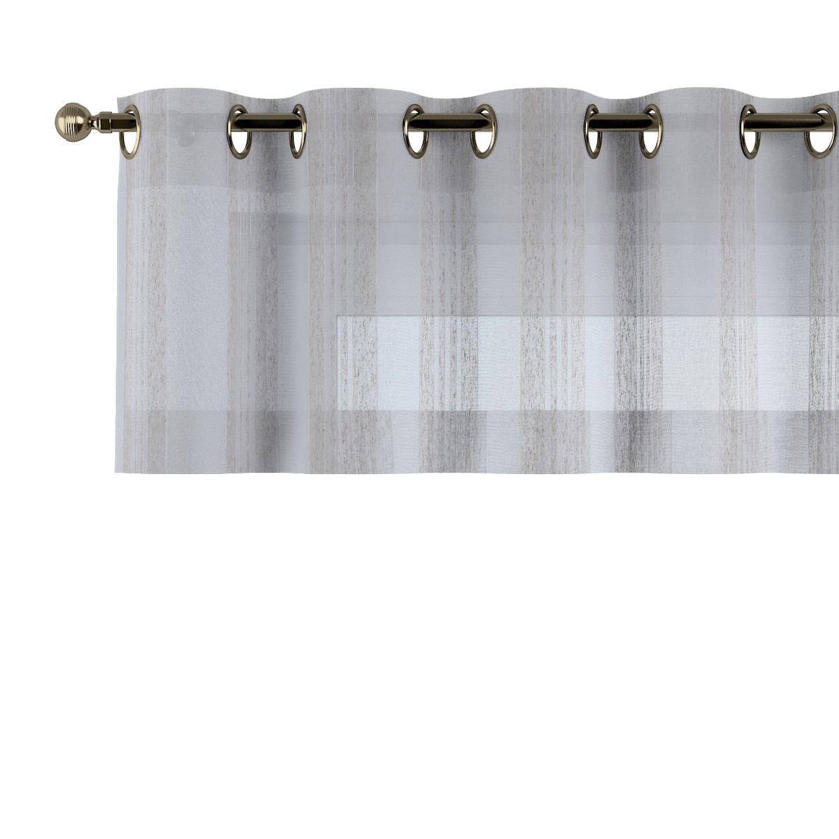 Lambrekin na kółkach 260x40 kremowy