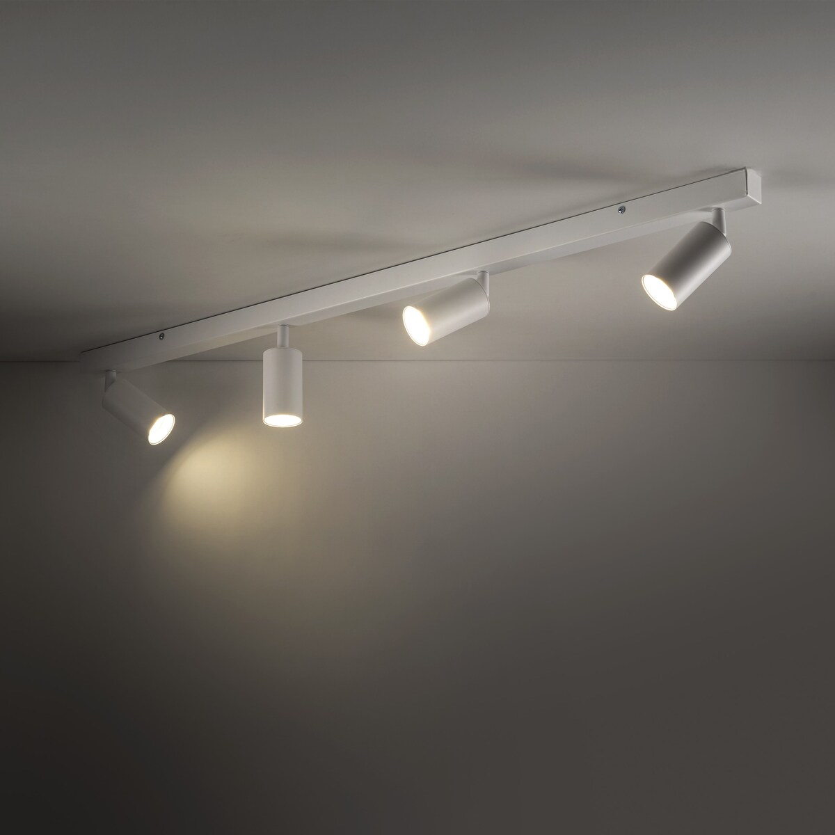 Lampa reflektor spot AMIS WHITE 4 TK Lighting biała złote akcenty 4xGU10 regulowana 127 cm
