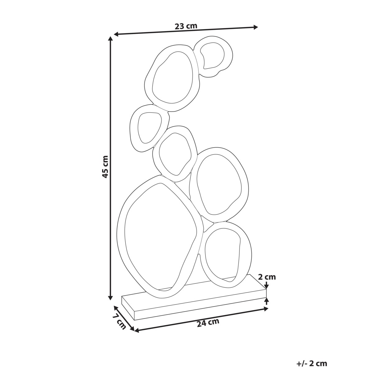 Figurka dekoracyjna BLAGAJ Metal Złoty