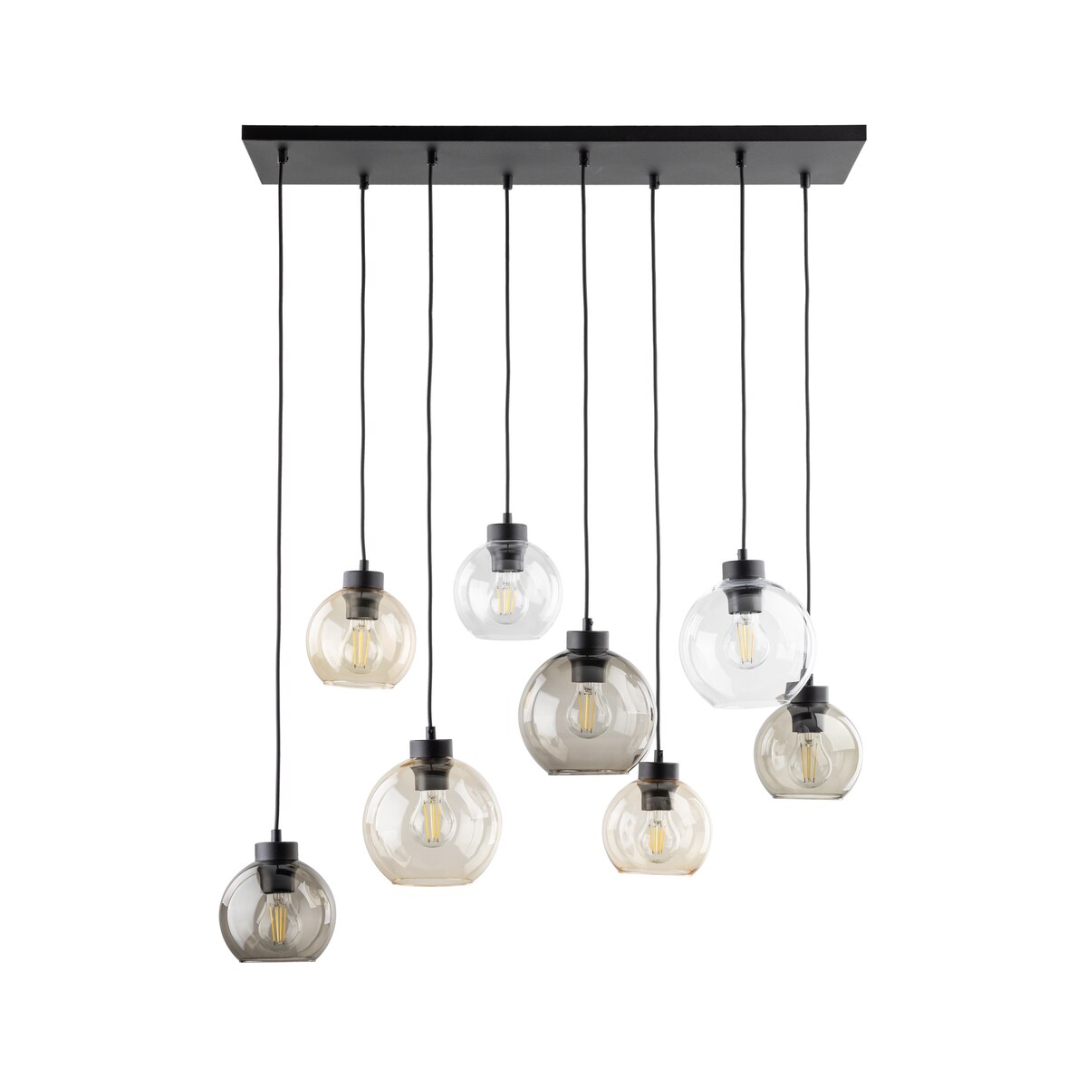 Molekułowa lampa wisząca Cubus 2834 TK Lighting loft wielopunktowa szklana