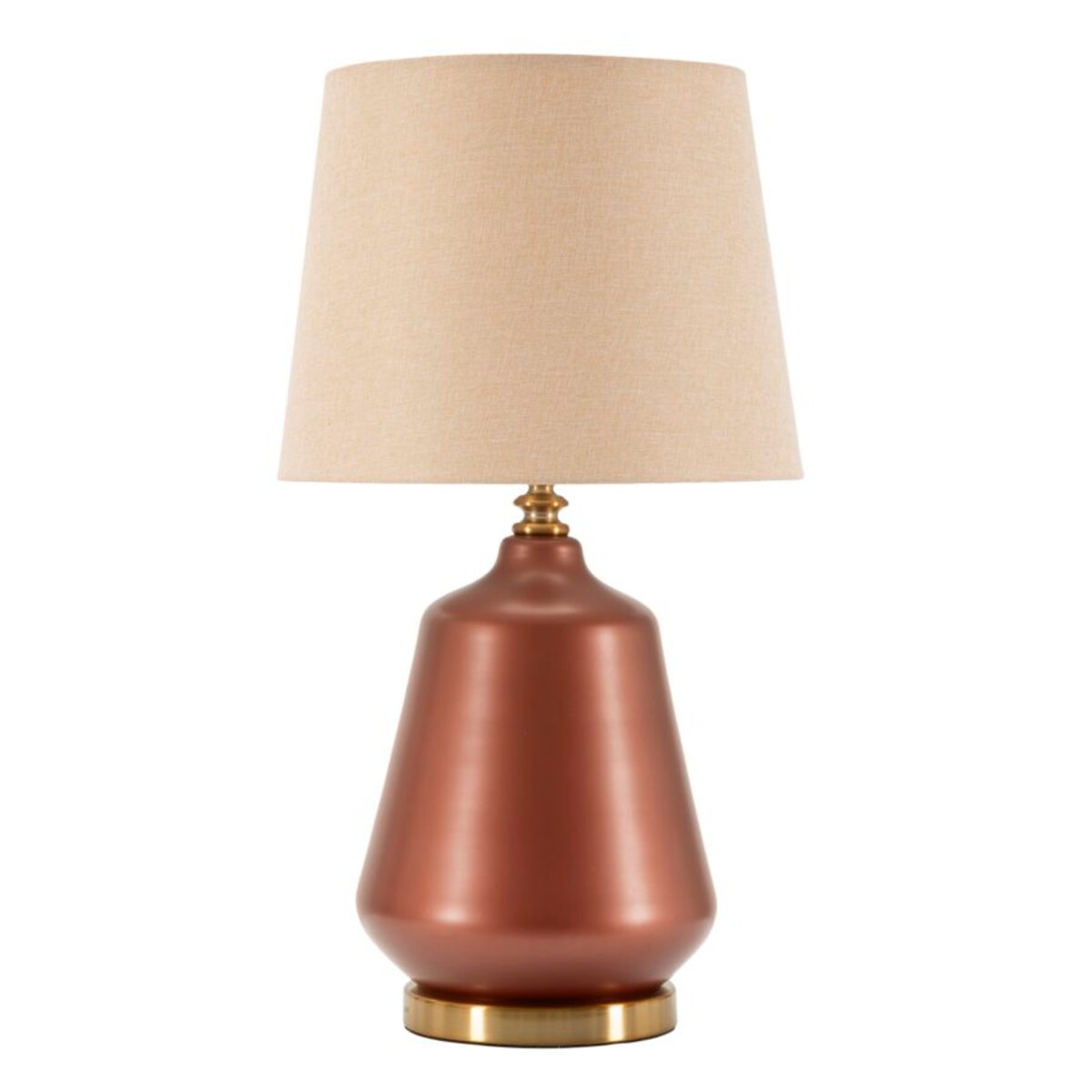 Lampa stołowa Rosenthal - C, kolor brązowy i złoty, szkło i żelazo, 35,5 x 35,5 x 65 cm, 1 x E27, styl glamour, do salonu i sypialni, Mauro Ferretti