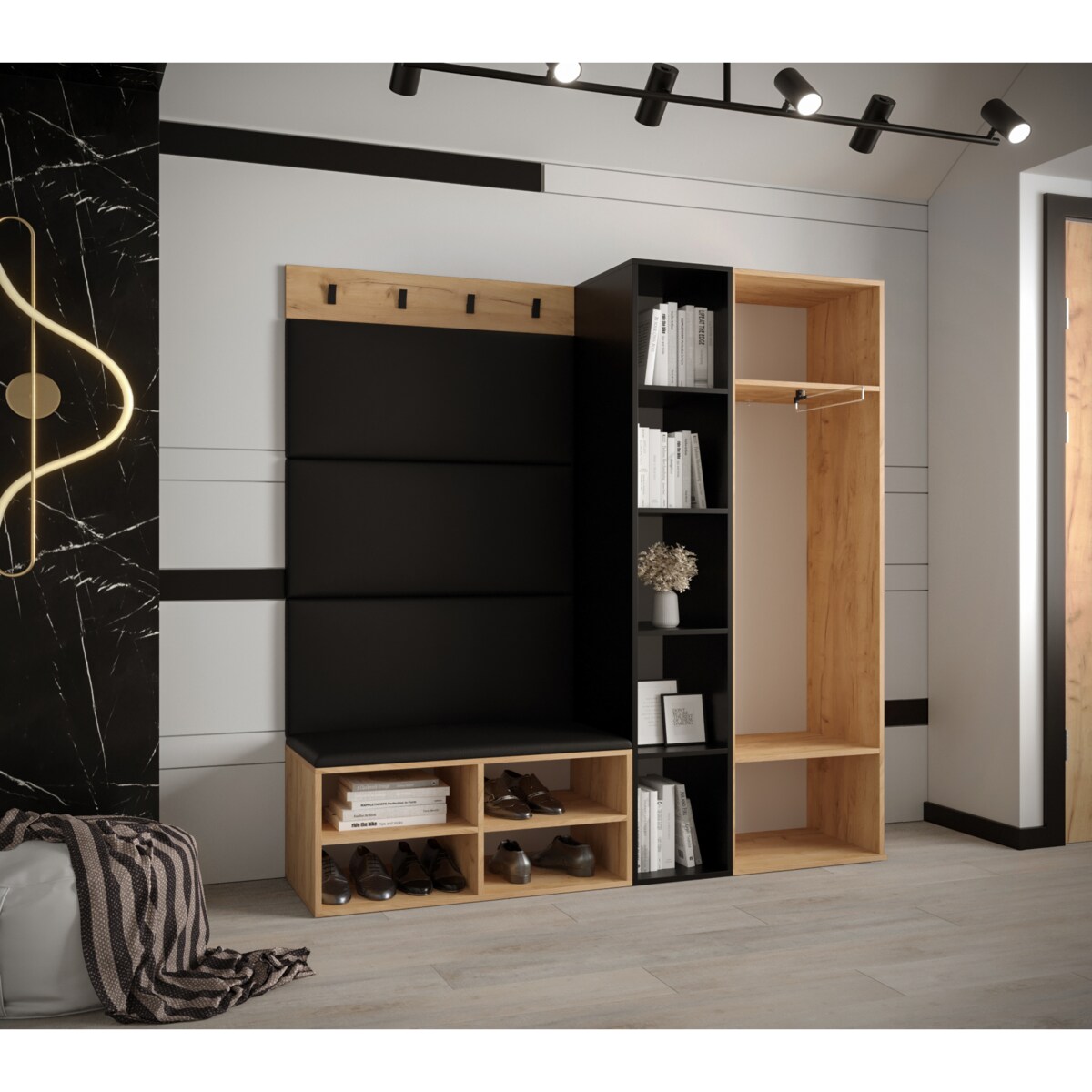 Garderoba do przedpokoju Abiks MIRO 1 craft+manila02