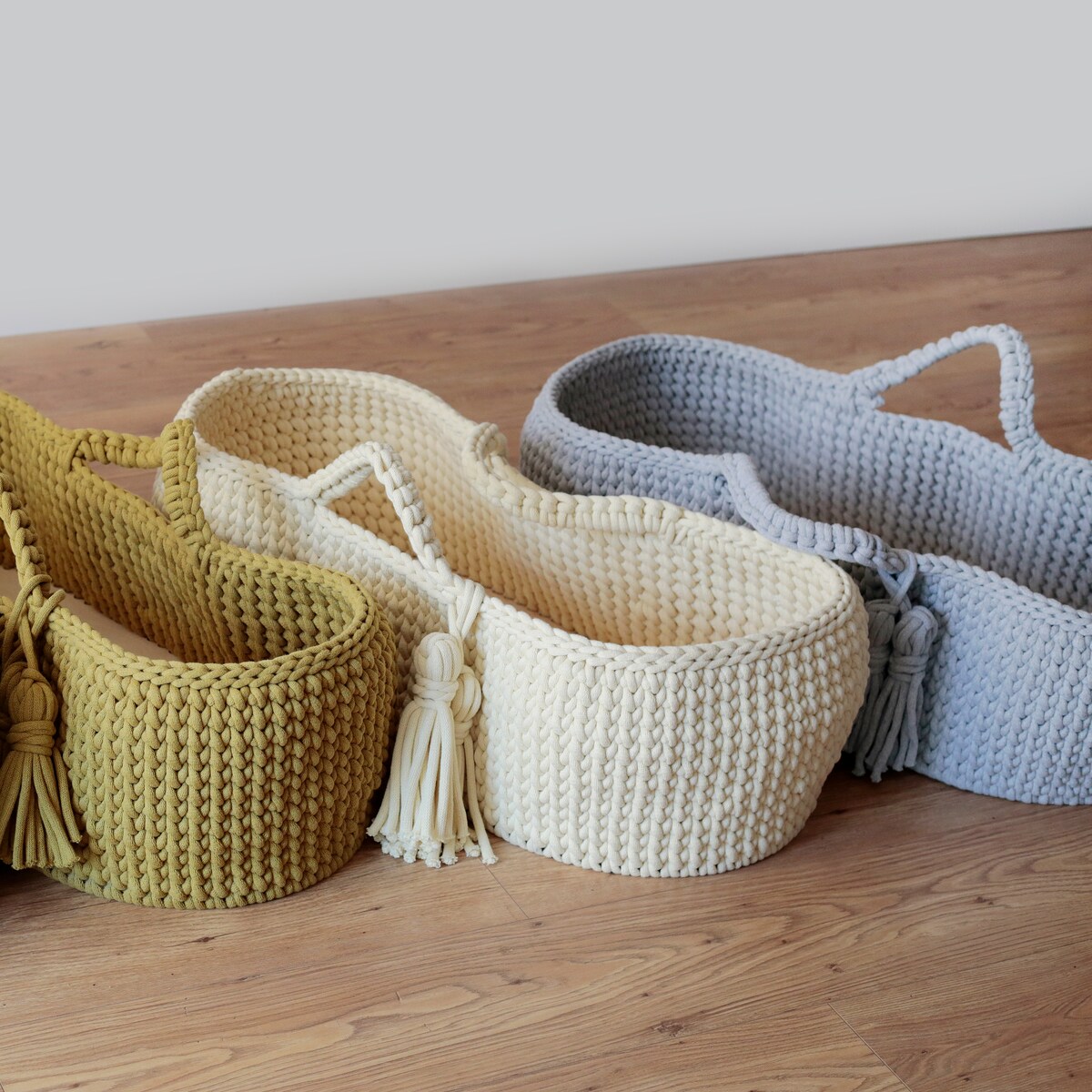 Kosz Mojżesza Happy Moses - Jasnoszary