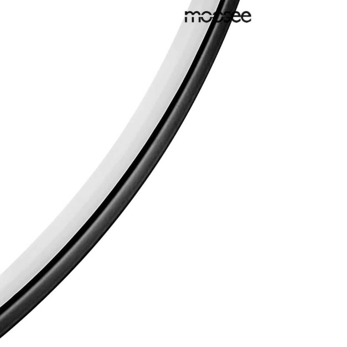 Wisząca lampa do salonu Circulo MSE010100372 Moosee LED 34W 3000K okrąg czarny