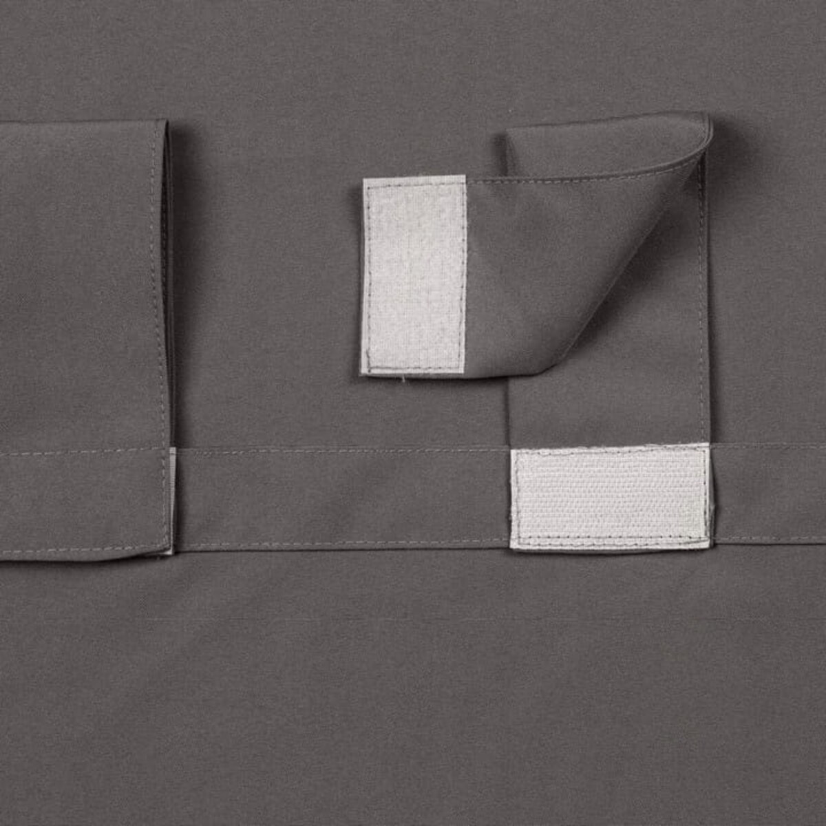 Zasłona Ogrodowa Tarasowa Taras 155 x 220 Ciemno Szara na Szelkach Rzepy