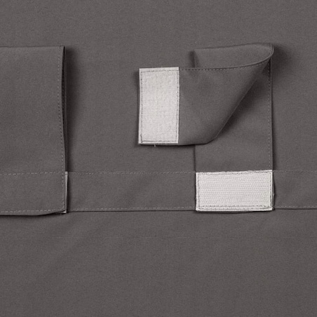 Zasłona Ogrodowa Tarasowa Taras 155 x 220 Ciemno Szara na Szelkach Rzepy