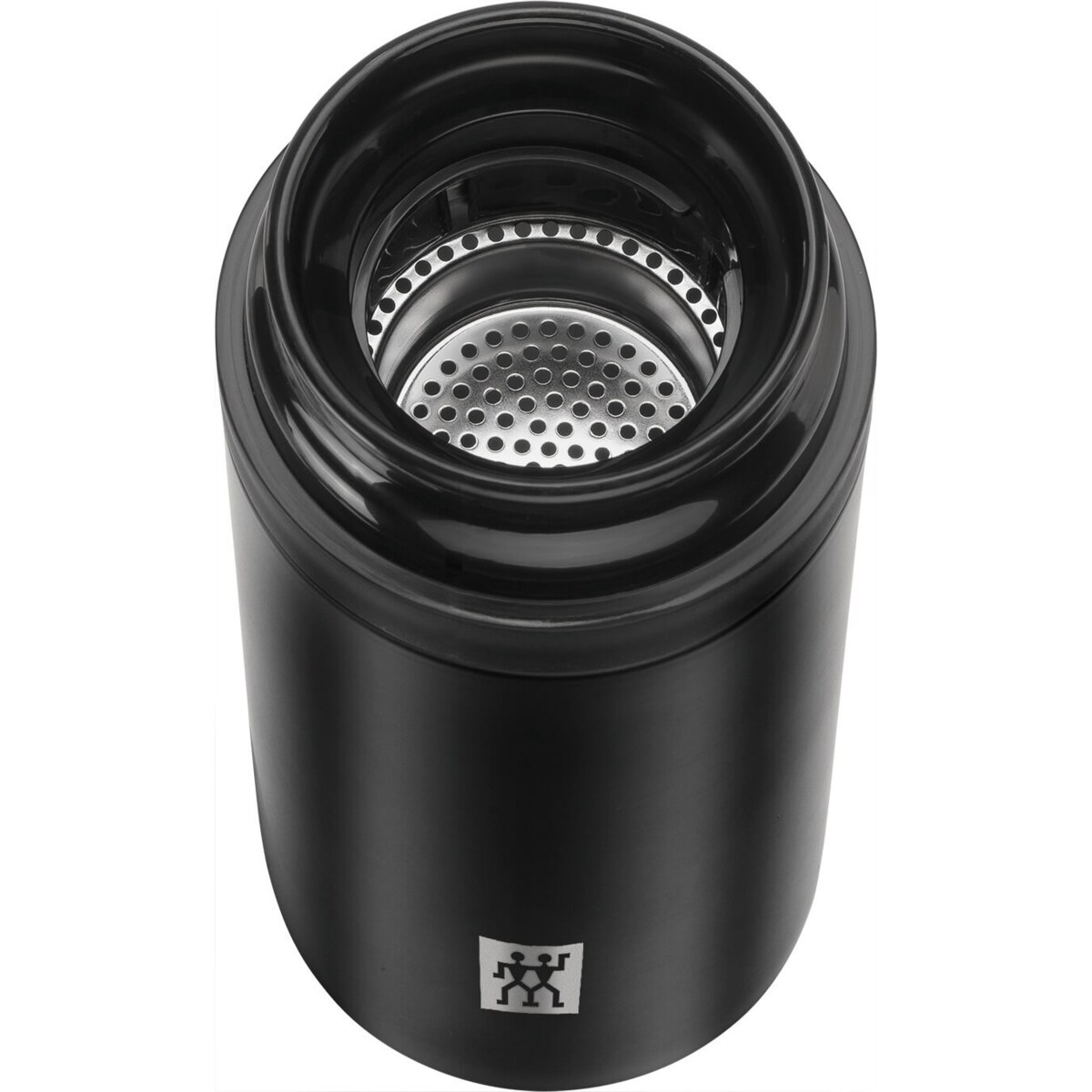 Pojemnik termiczny z zaparzaczem do herbaty i owoców Zwilling Thermo - Czarny, 420 ml