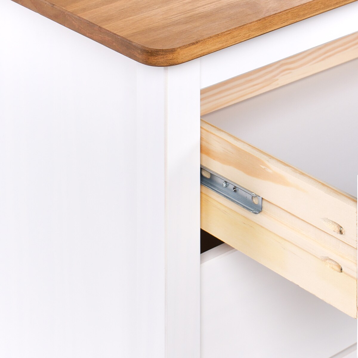 Komoda 5 szuflad SHILLINGTON Drewno sosnowe Biały