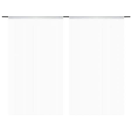vidaXL Zasłony sznurkowe, 2 sztuki, 100 x 250 cm, białe