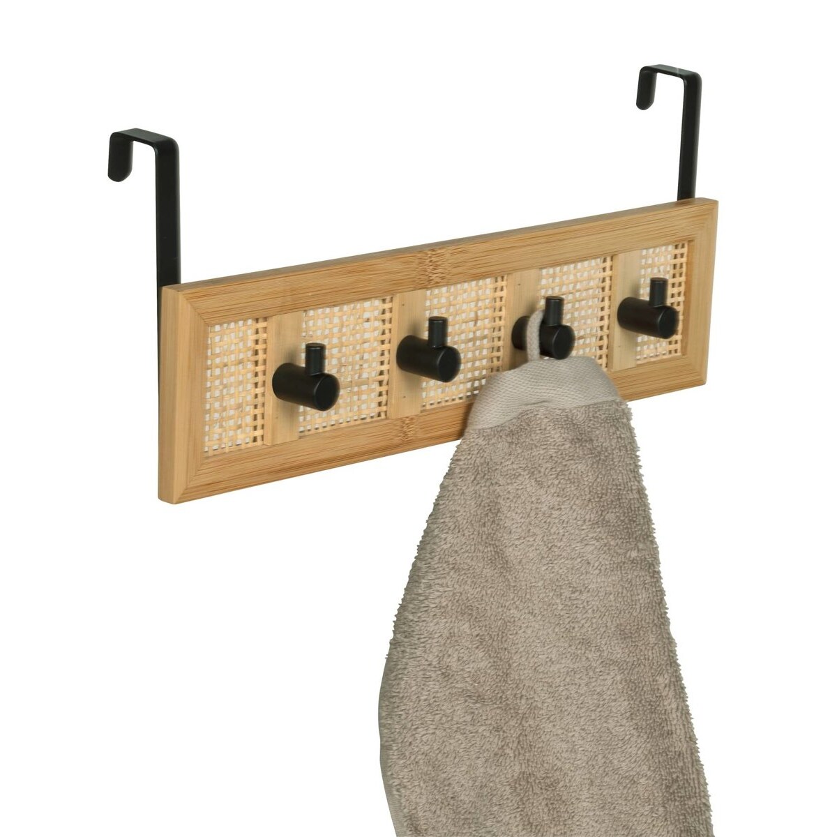 Wieszak na drzwi ALLEGRE BAMBOO, 4 haczyki, WENKO