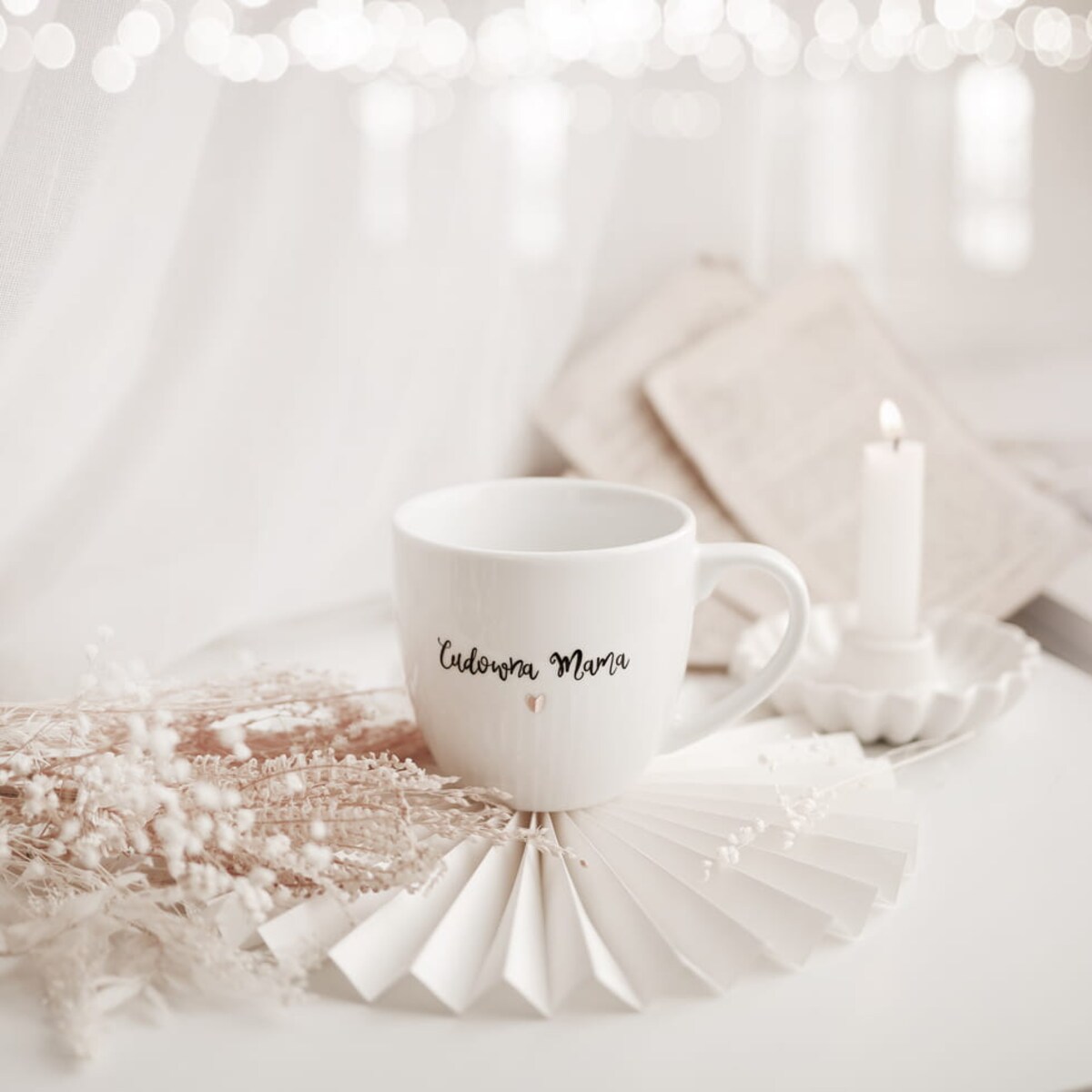 Kubek 300 ml - Cudowna Mama ZŁOTE SERCE