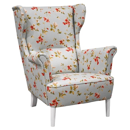 Fotel klasyczny Paul - kwiaty - 82cm x 101cm x 93cm