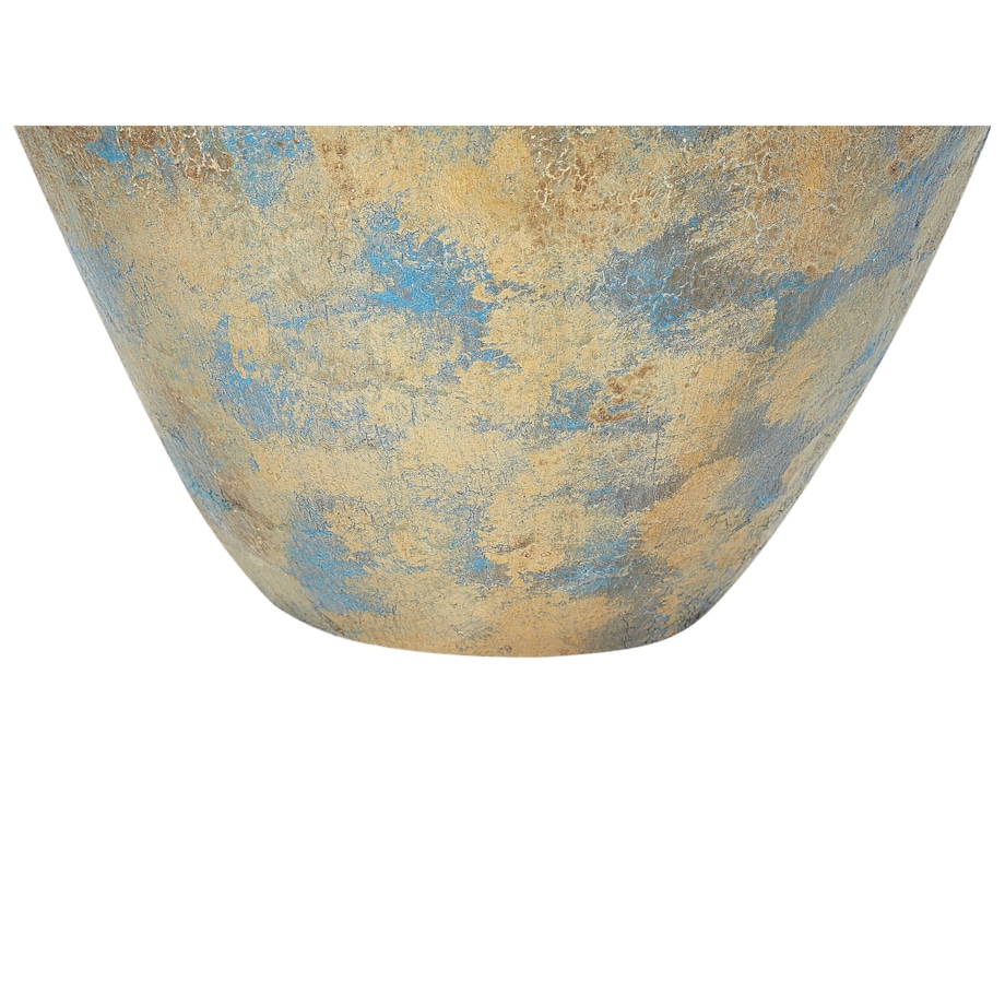 Wazon dekoracyjny ceramiczny złoto-turkusowy NIDA