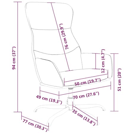 vidaXL Fotel wypoczynkowy, ciemnoszary, obity tkaniną