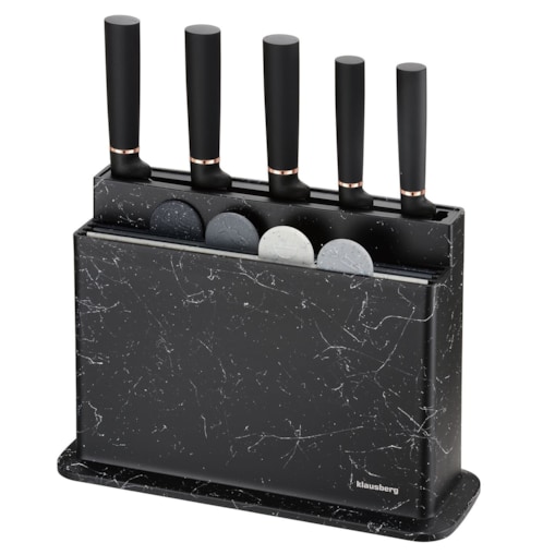 Zestaw noży kuchennych w bloku z deskami do krojenia noże KLAUSBERG