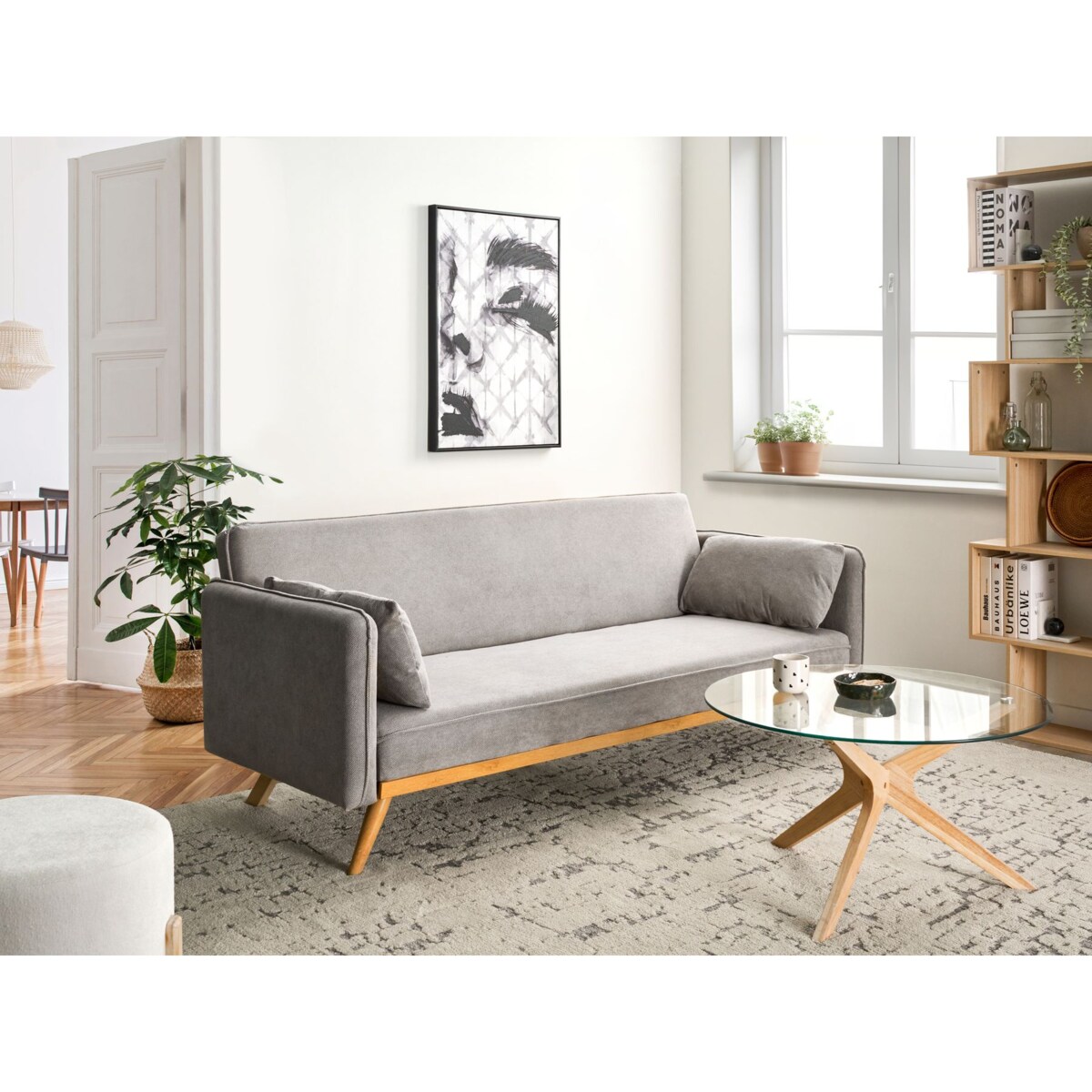 Sofa rozkładana ASAA Szary