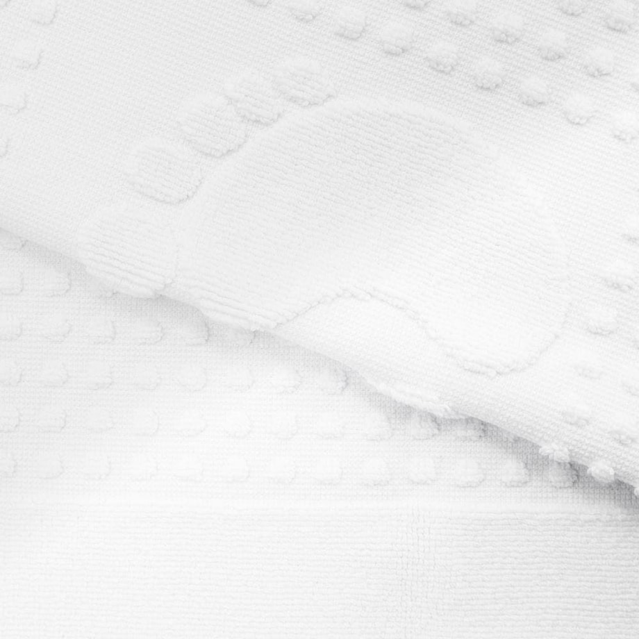 Dywanik łazienkowy 50x70 Stopki, 100% bawełna, kolor biały