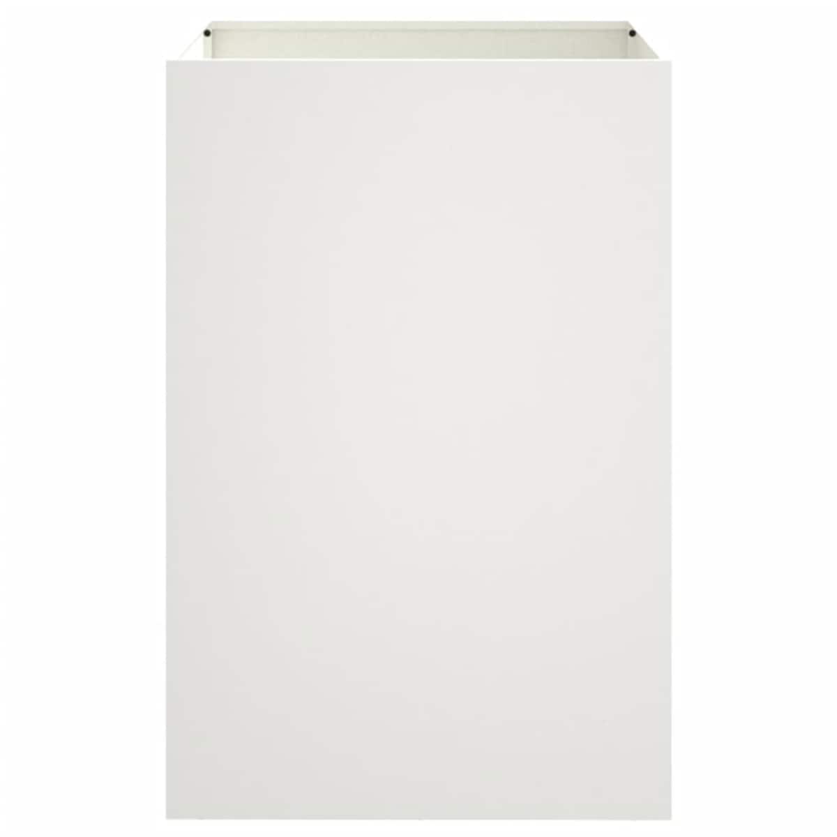 vidaXL Donica, biała, 52x48x75 cm, stal