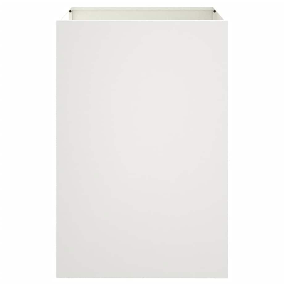 vidaXL Donica, biała, 52x48x75 cm, stal