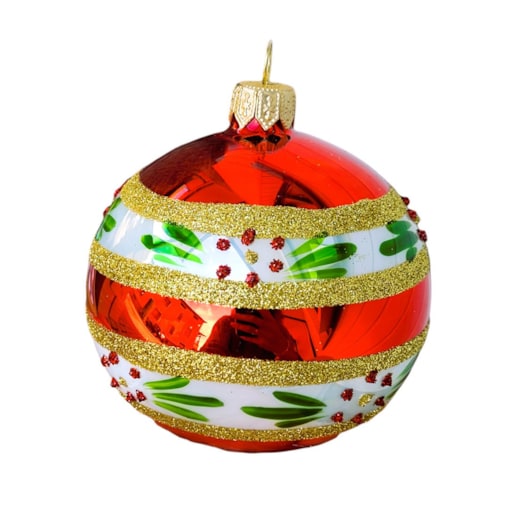 Bombka szklana 4 szt. ELEGANTE Ø 120 mm