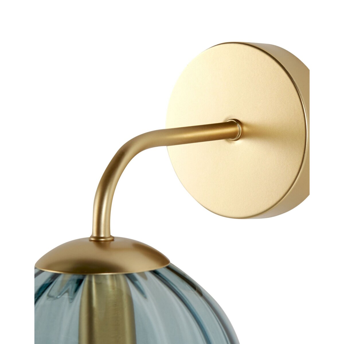 Lampa ścienna metalowa niebieska BOOMI