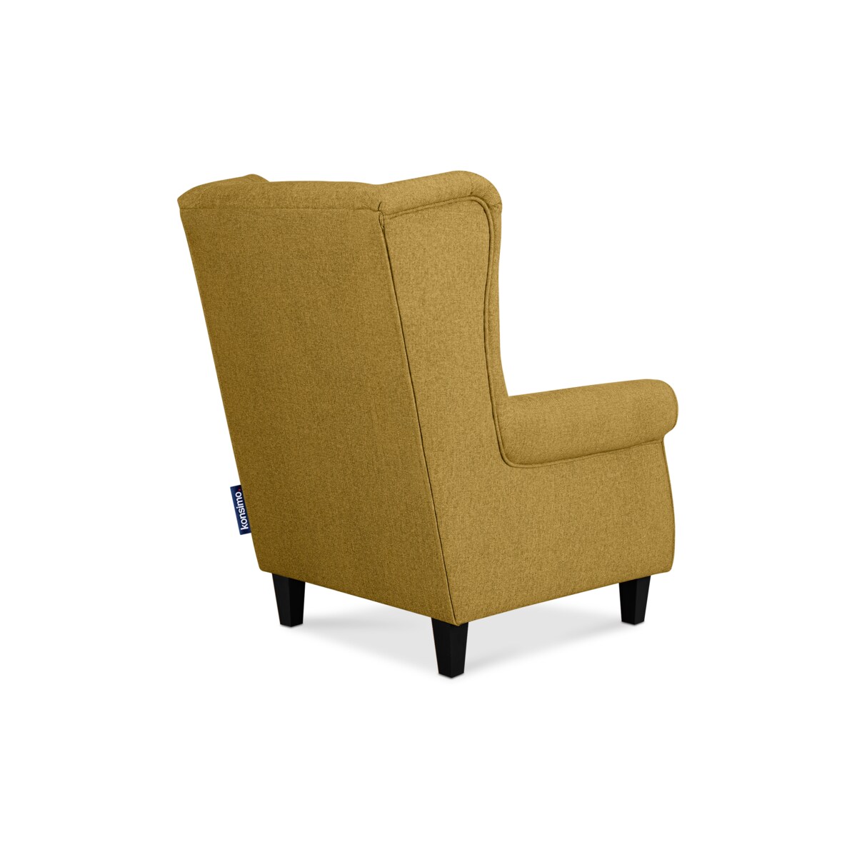 KONSIMO MILES Fotel, kolor żółty