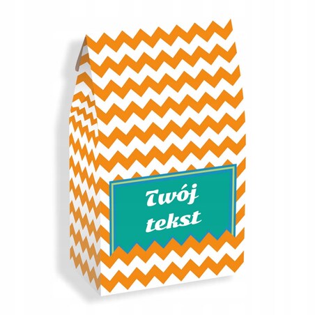 Gotowy zestaw prezentowy personalizowany POMARAŃCZOWY herbata sypana PREMIUM różne smaki mix 10szt. prezent upominek podziękowanie dla kobiety faceta mamy