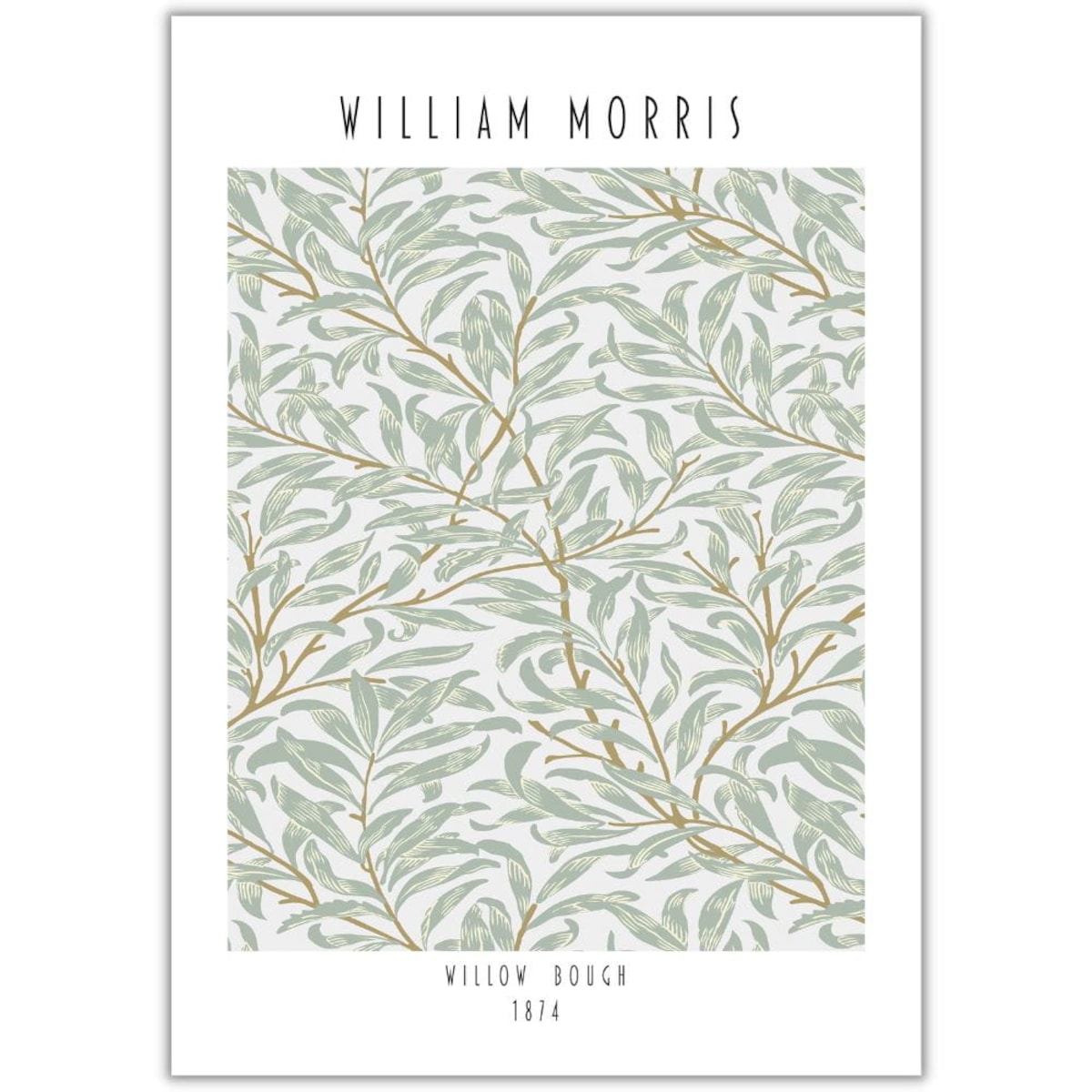 plakat willow bough by william morris 30x40 cm