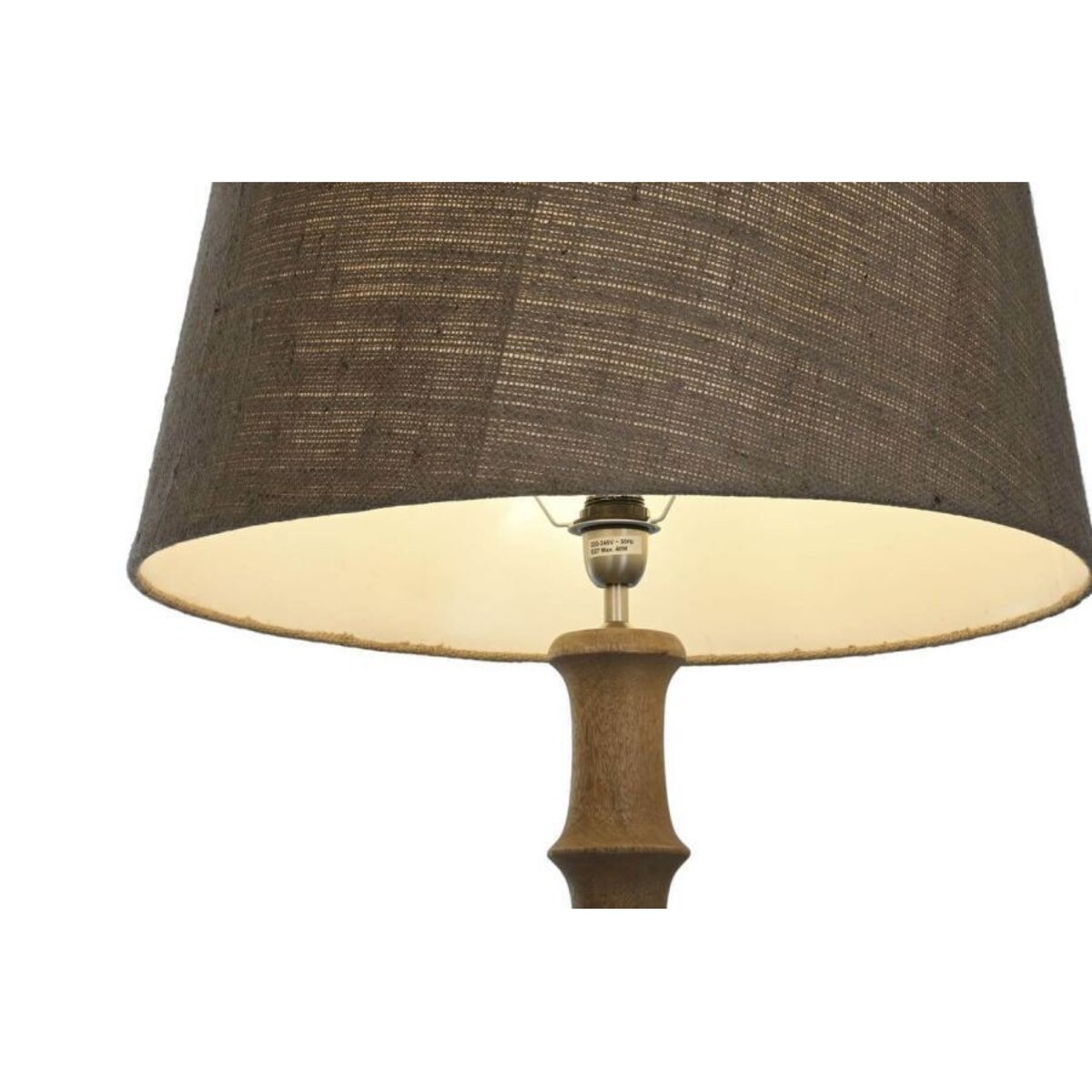 Lampa podłogowa 178x58 cm z drewna mango
