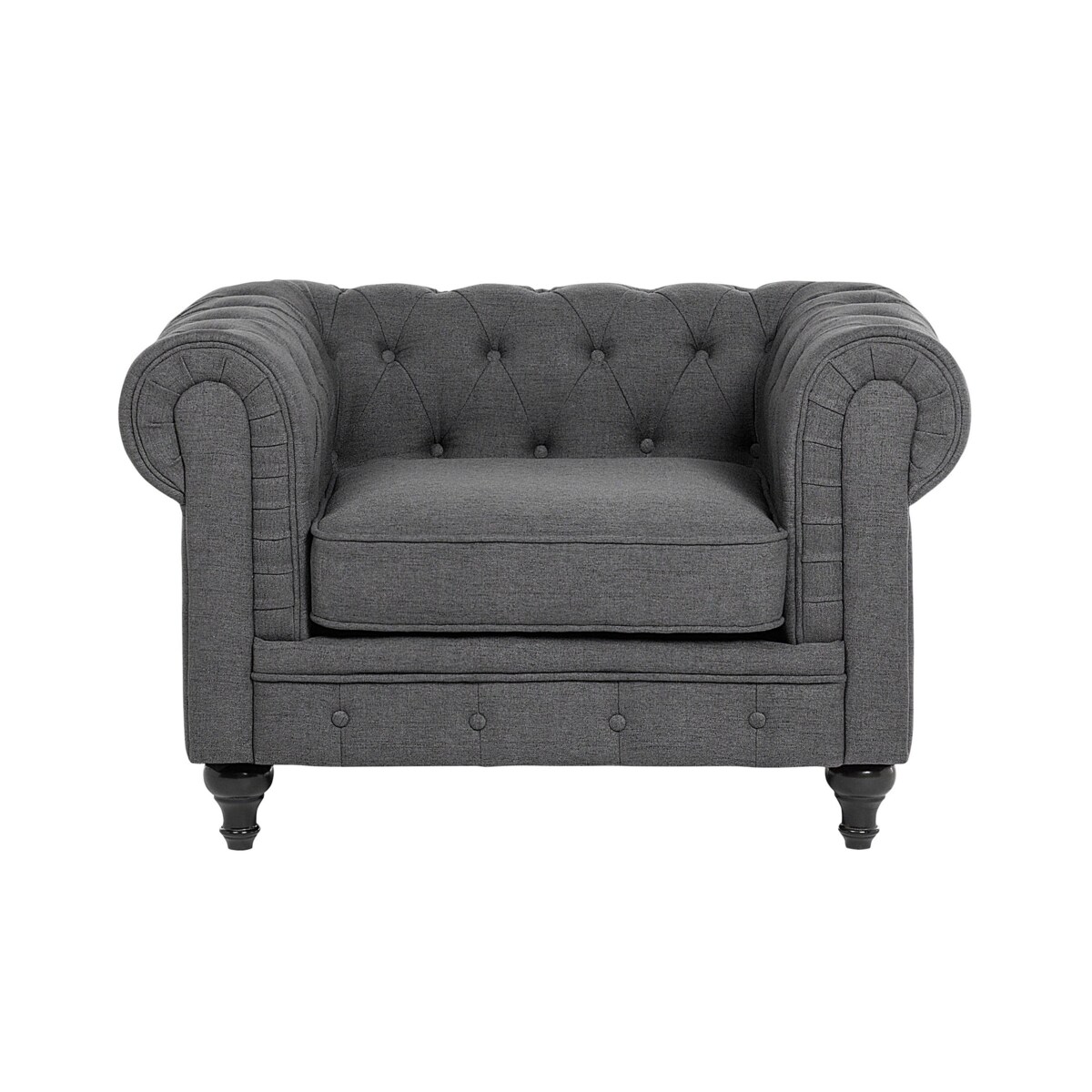 Fotel CHESTERFIELD Szary