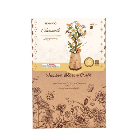 Biały rumianek DIY - kwiaty - Robotime