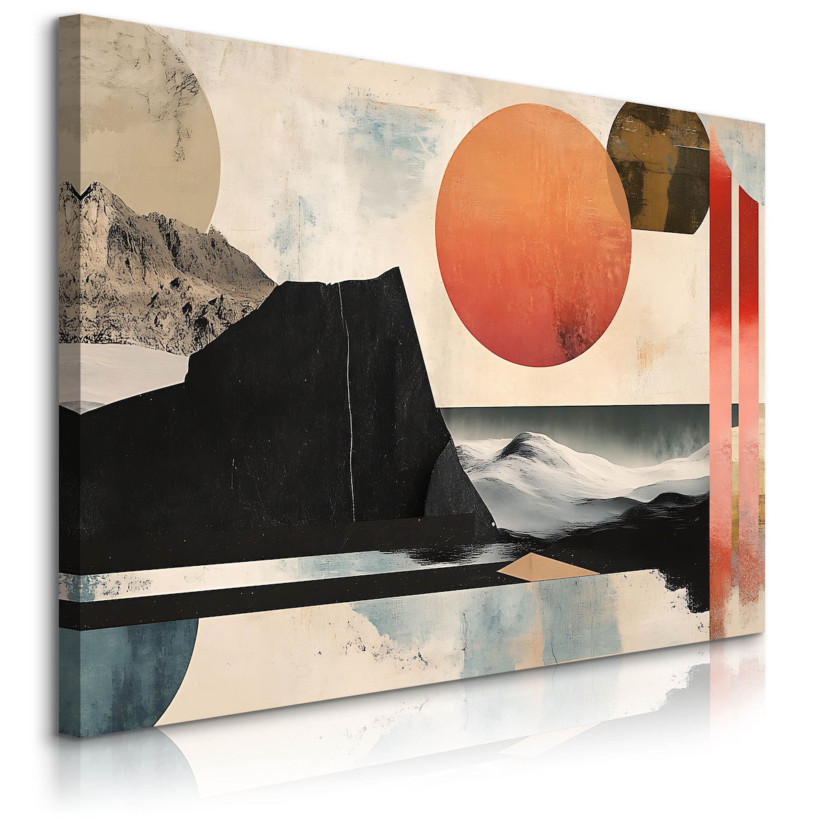 Obraz Na Płótnie Do Sypialni Krajobraz Abstrakcja Zachód Słońca 70x50cm