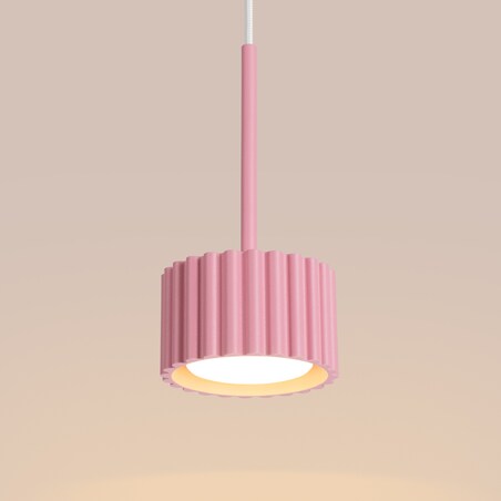 Lampa wisząca AURA 1 różowa Gx53