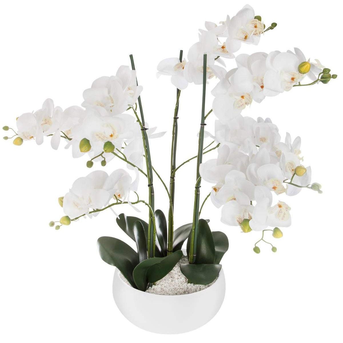 Storczyk sztuczny ORCHIDEE, 65 cm, kolor biały, tworzywo sztuczne