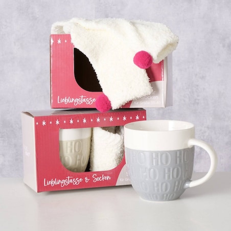 Kubek jumbo ze świątecznym motywem HOHO, 600 ml