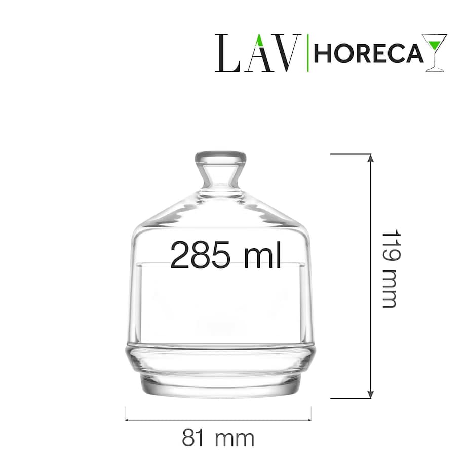 Szklany pojemnik z pokrywką Brighton, 285ml, LAV