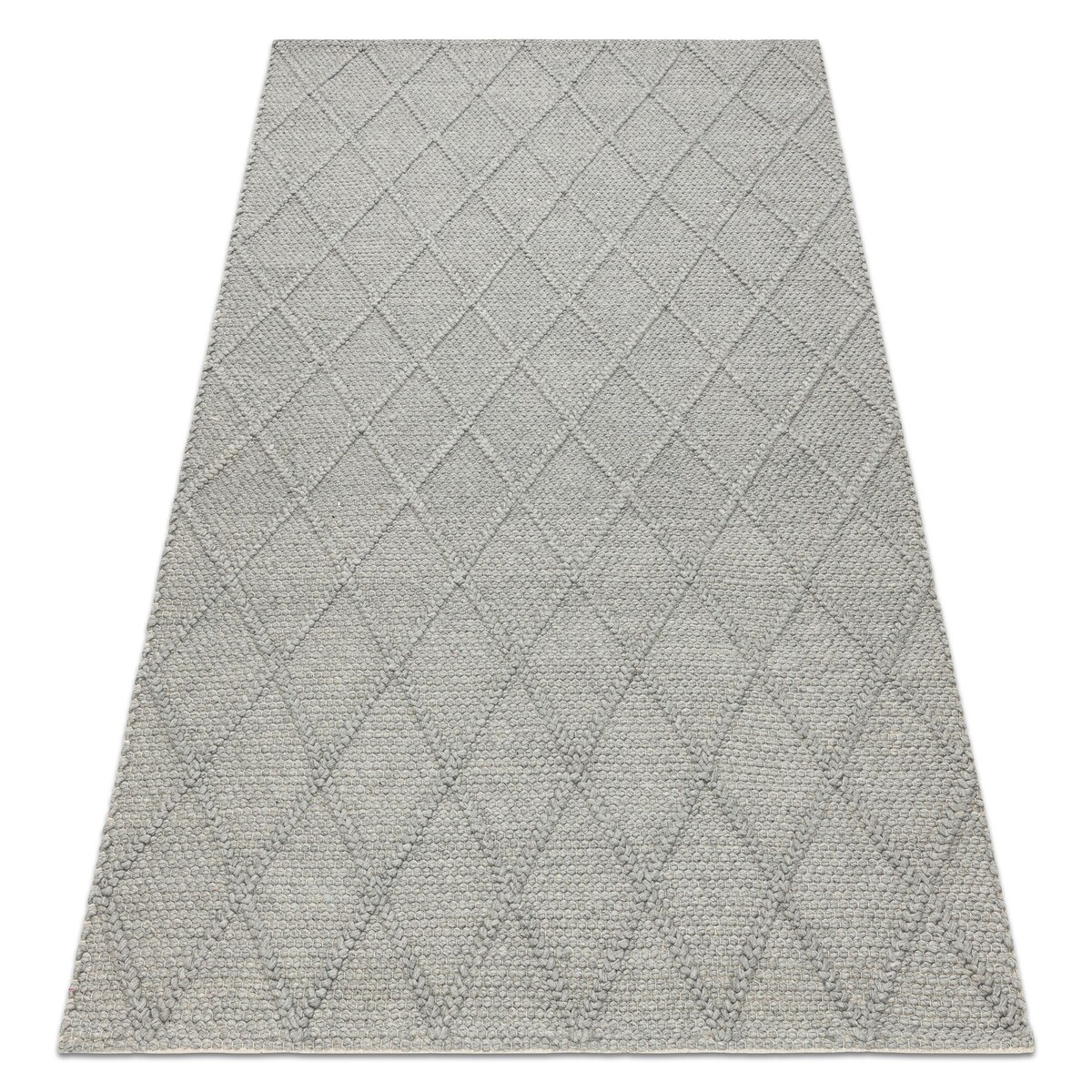 Dywan wełniany TAHAR 99001G szary - RĘCZNIE 200x290 cm