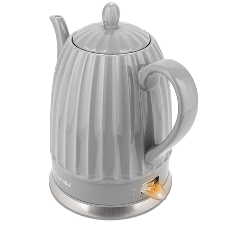 Czajnik elektryczny bezprzewodowy ceramiczny 1.5L szary KAMILLE