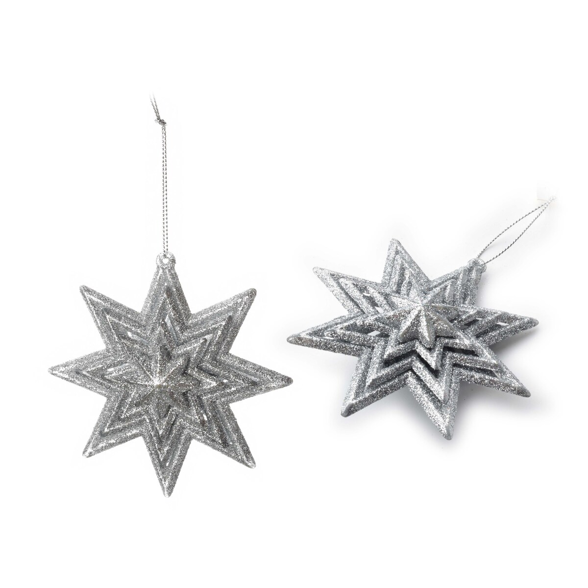 SANTA LILA Zawieszka bombka 2,8x10xh10gwiazda