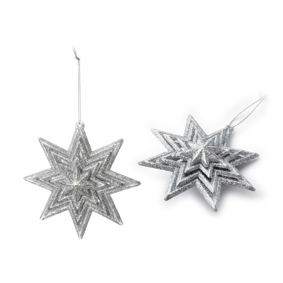 SANTA LILA Zawieszka bombka 2,8x10xh10gwiazda