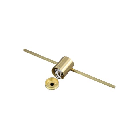 Złota lampa ścienna Modern Slim LP-777/1W M GD LED 6W kinkiet podłużny łazienkowy
