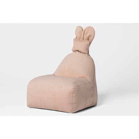 Puf Funny Bunny Sztruksowy - Różowy