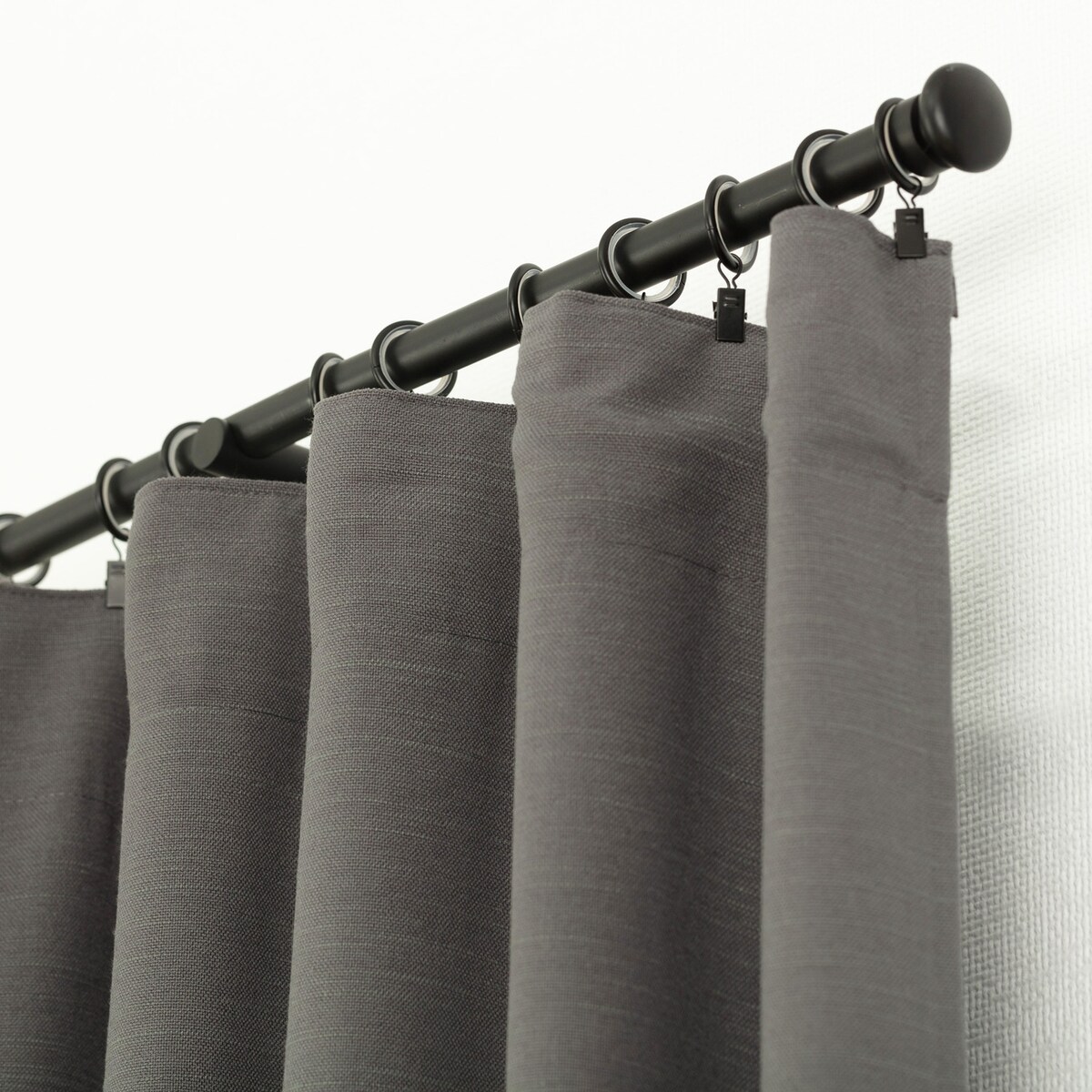 Zasłona BASIC na taśmie marszczącej 140x280cm ciemnoszary 1 szt. 140x280 szary