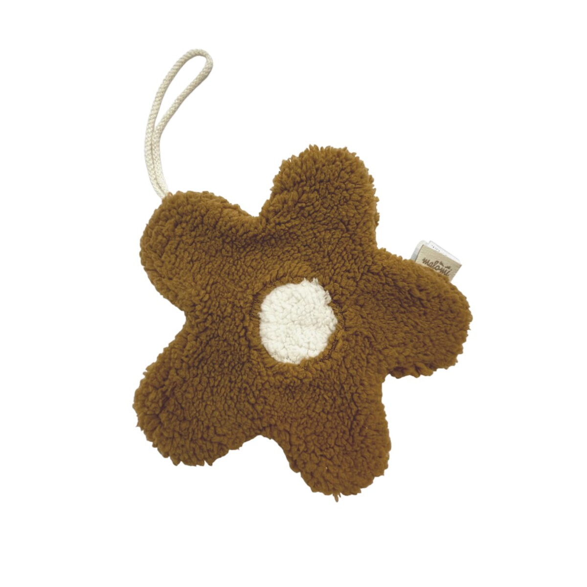 Zawieszka do smoczka/przytulanka stokrotka camel